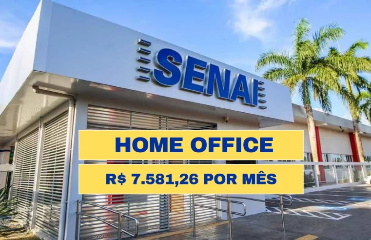 Senai abre vagas HOME OFFICE com salário de R$ 7.581,26 no setor de Pesquisa e Otimização