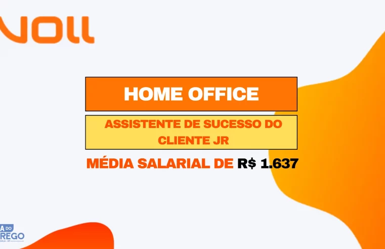 A Empresa VOLL está contratando para Atendimento ao Cliente em HOME OFFICE com média salarial de R$1.637