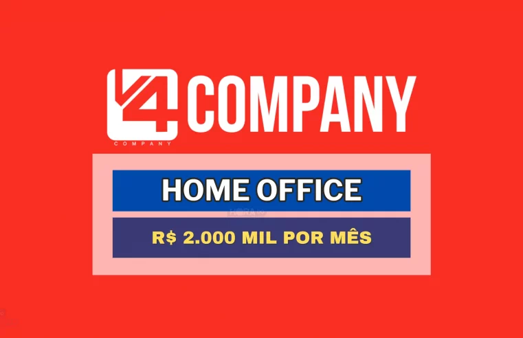 V4 Company abre vaga HOME OFFICE para Assistente Administrativo com salário de R$ 1.800,00 por mês