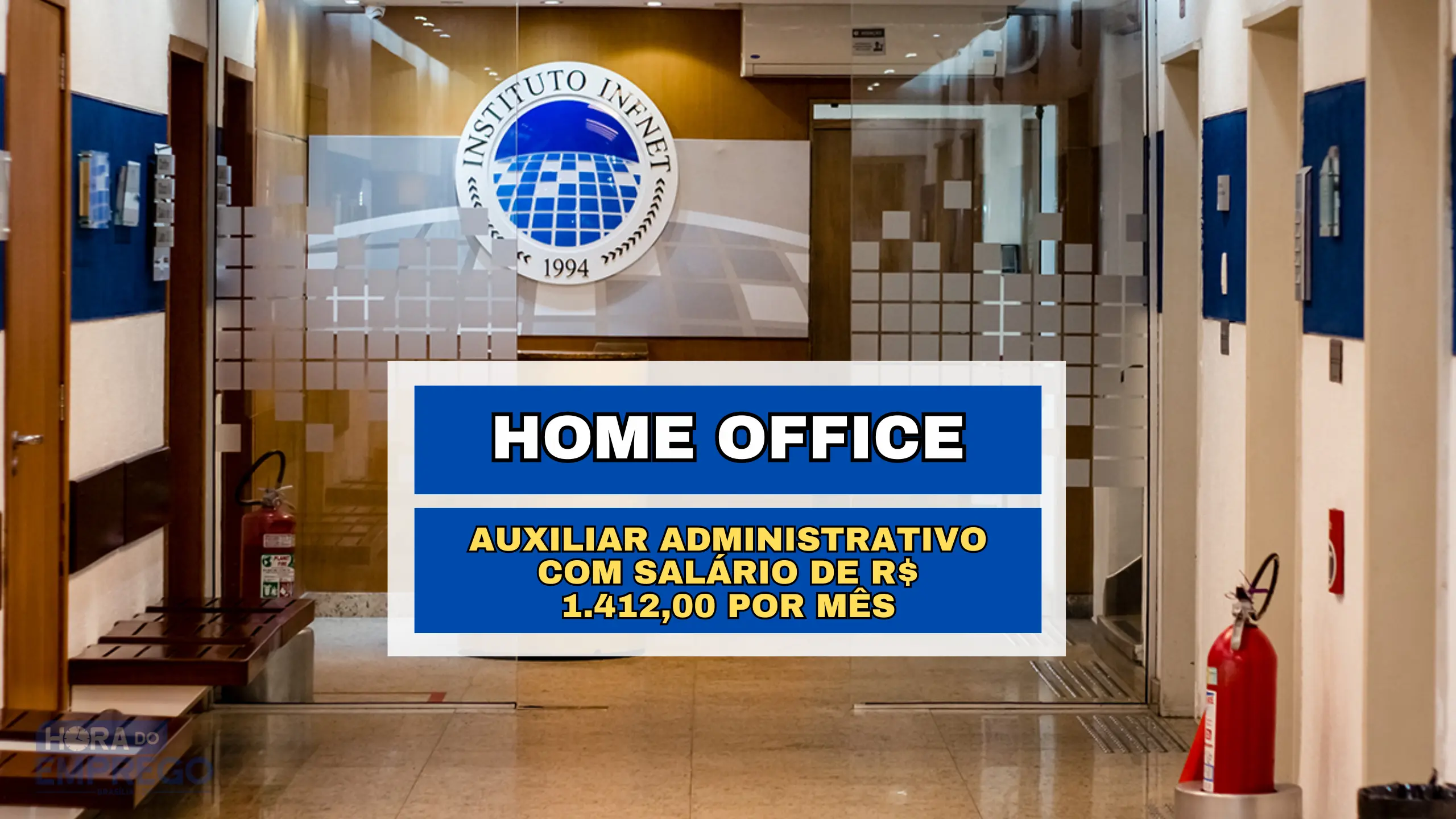 100% Remoto! Instituto Infnet abre vaga HOME OFFICE para Auxiliar Administrativo com salário de R$ 1.412,00 por mês