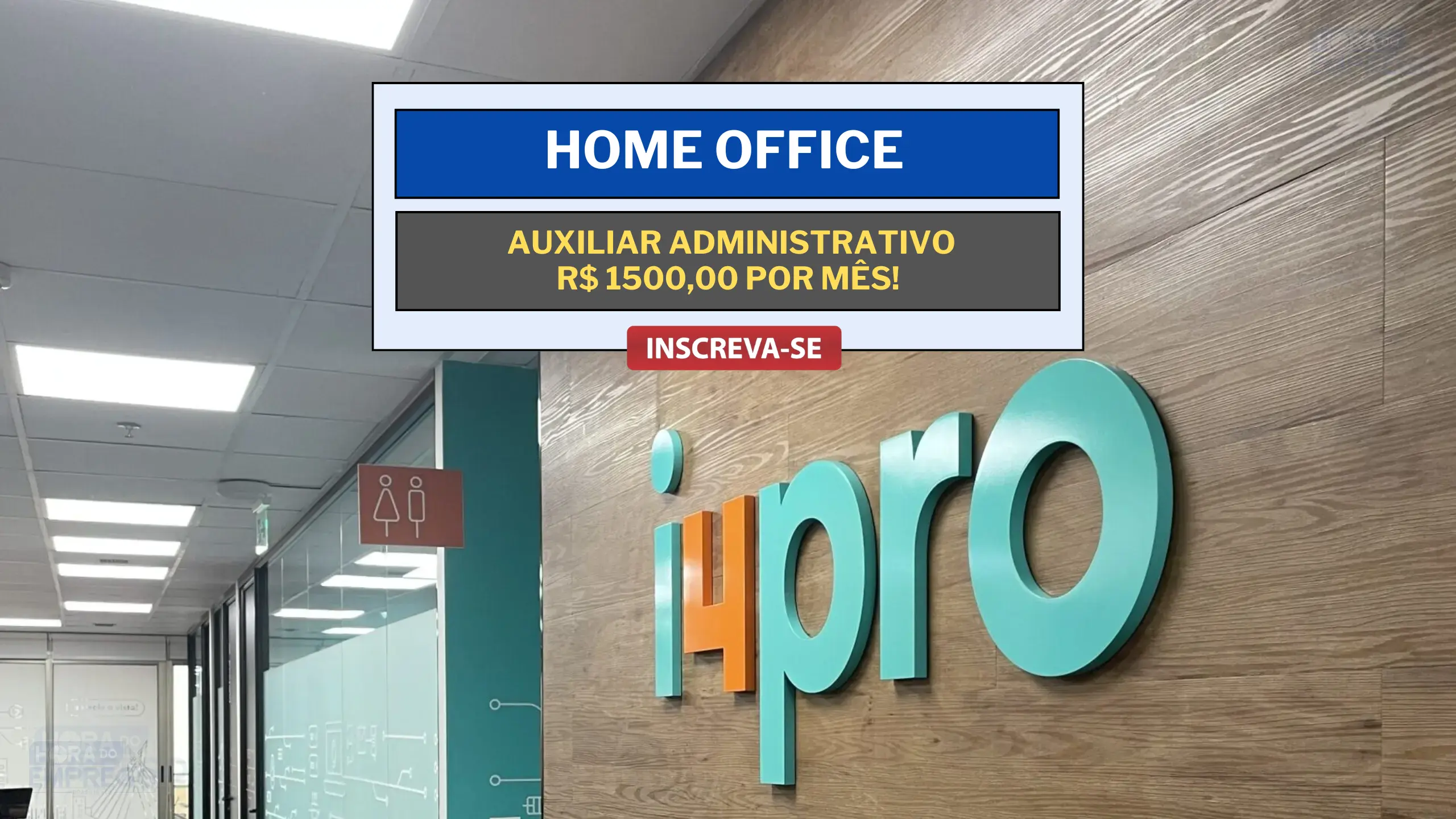 Trabalhe de Casa: Trabalhe de Casa com salário de R$ 1500,00 como Auxiliar Administrativo na i4pro
