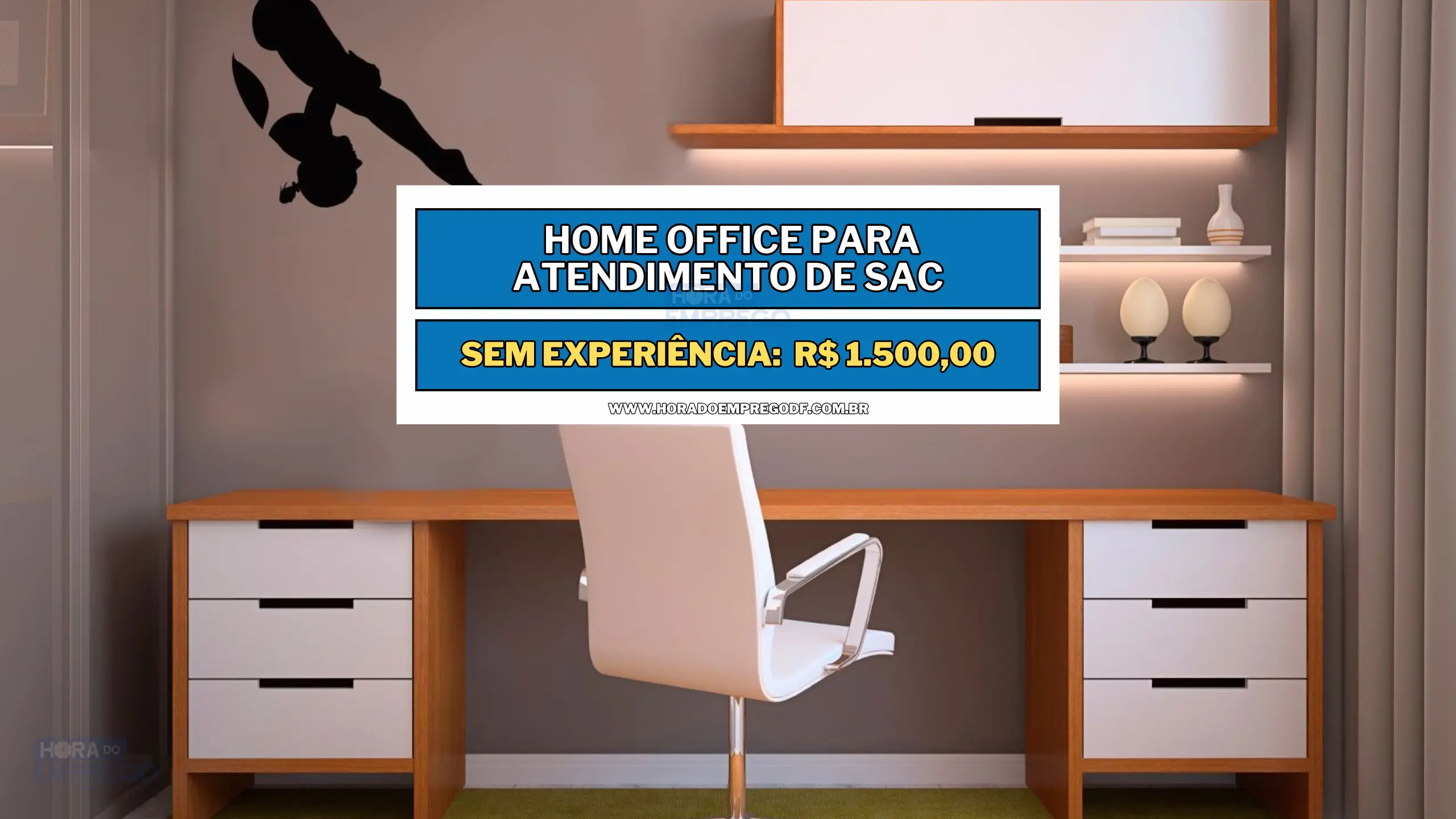 Sem experiência! Home Office para Atendimento de SAC de segunda à sexta com Salário de R$ 1.500,00