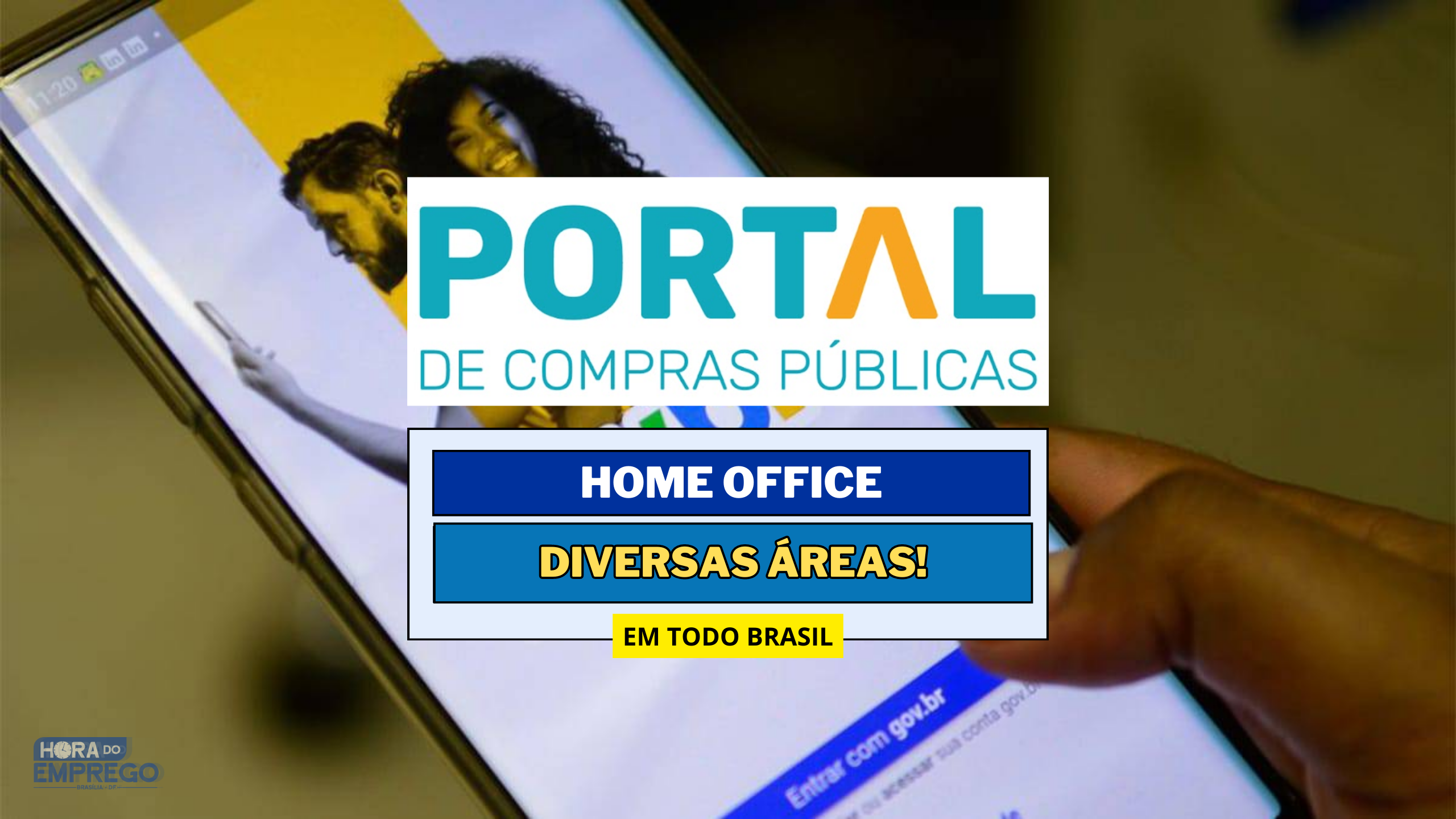 Portal de Compras Públicas abriu vagas HOME OFFICE e PRESENCIAL em Diversas Áreas