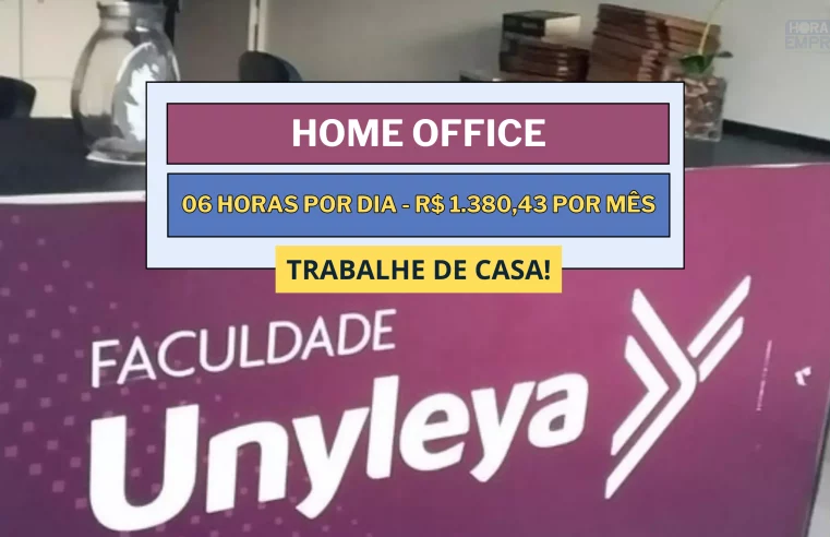 Sem experiência! Unyleya Educacional abriu vagas HOME OFFICE 06 horas por dia com Salário de R$ 1.380,43 para Operador de Call Center