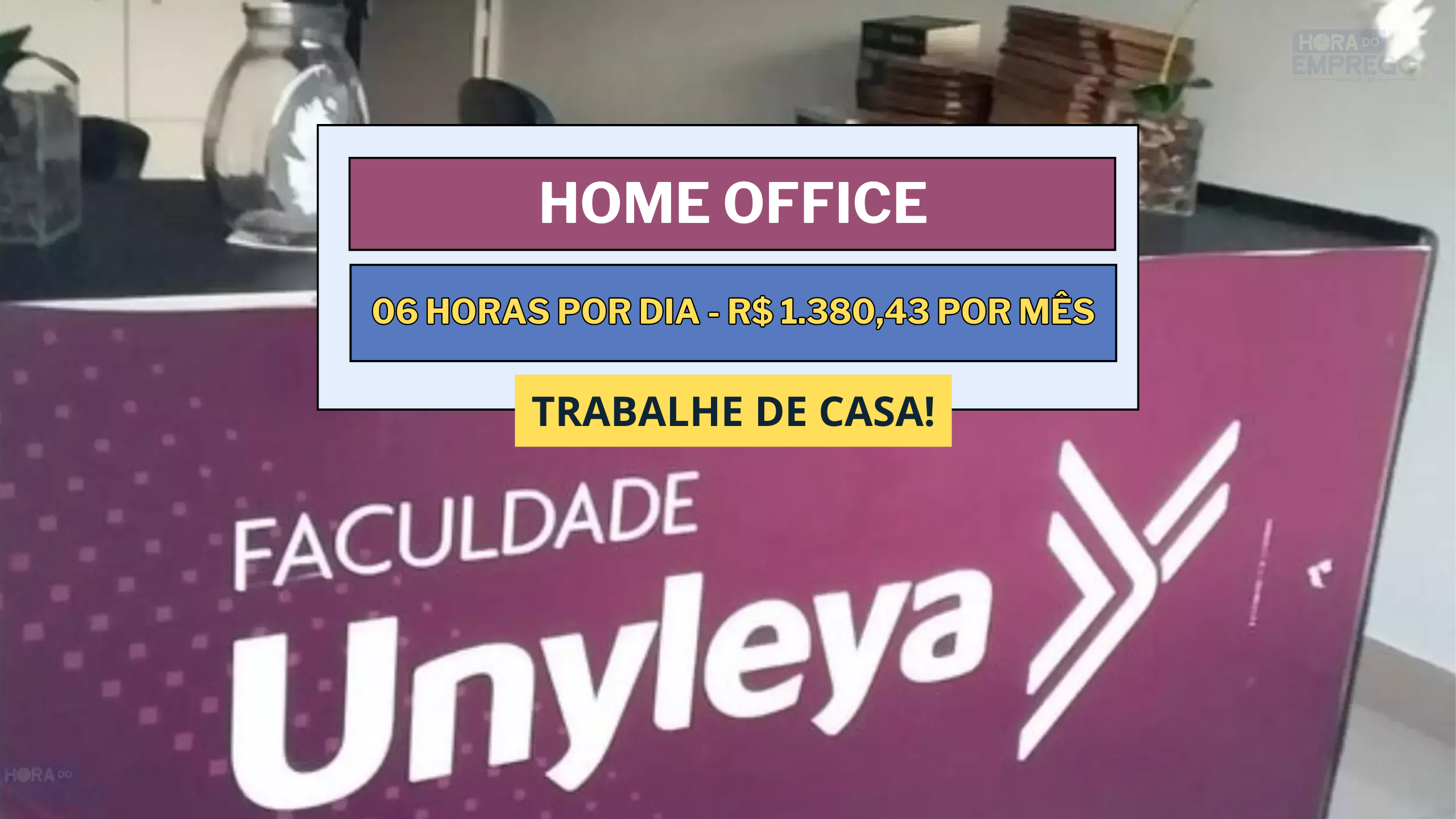 Sem experiência! Unyleya Educacional abriu vagas HOME OFFICE 06 horas por dia com Salário de R$ 1.380,43 para Operador de Call Center