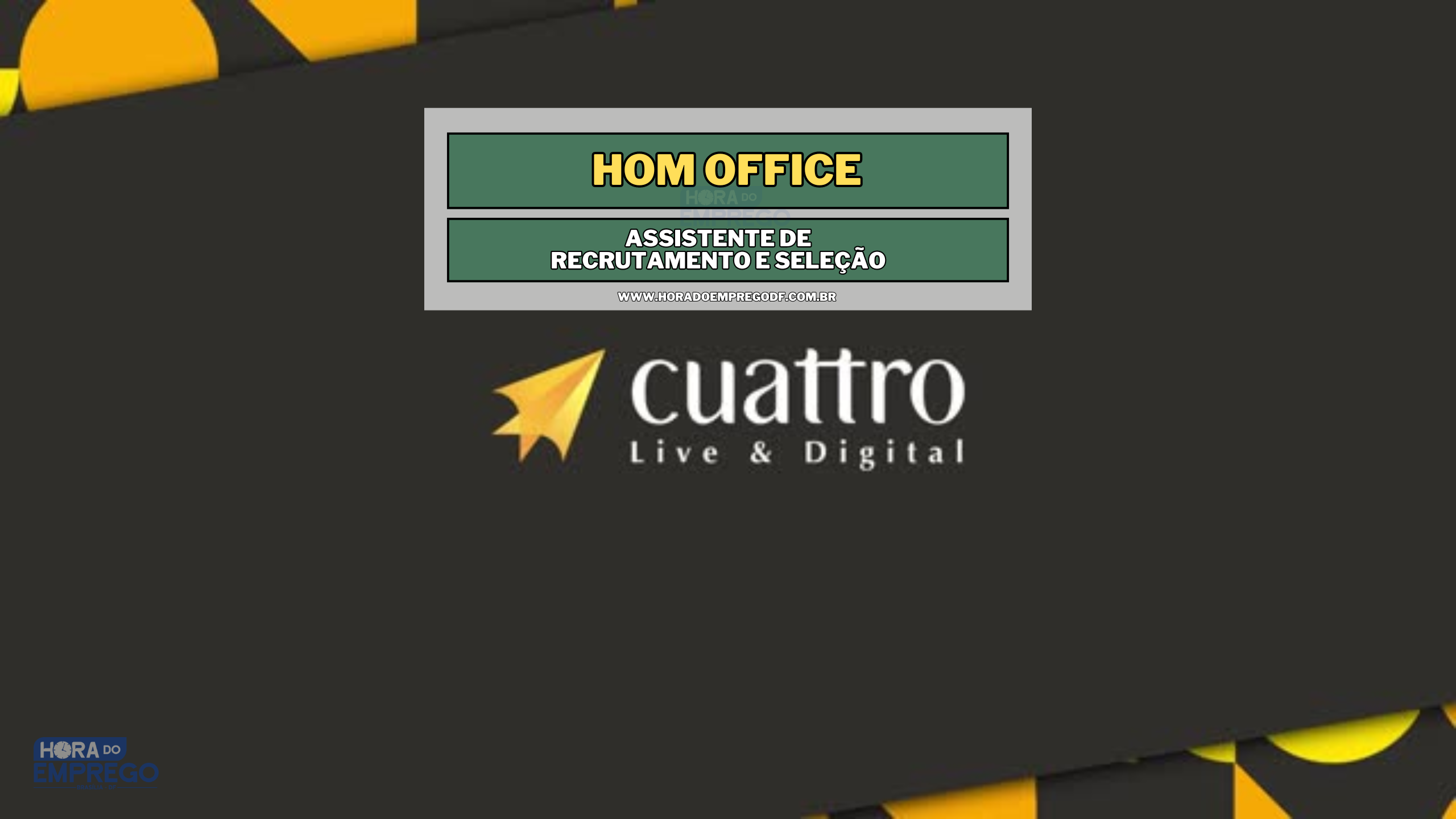 Cuattro abre vagas com Auxilio Home Office de 250,00/mês e Salário atraente para Assistente de RS