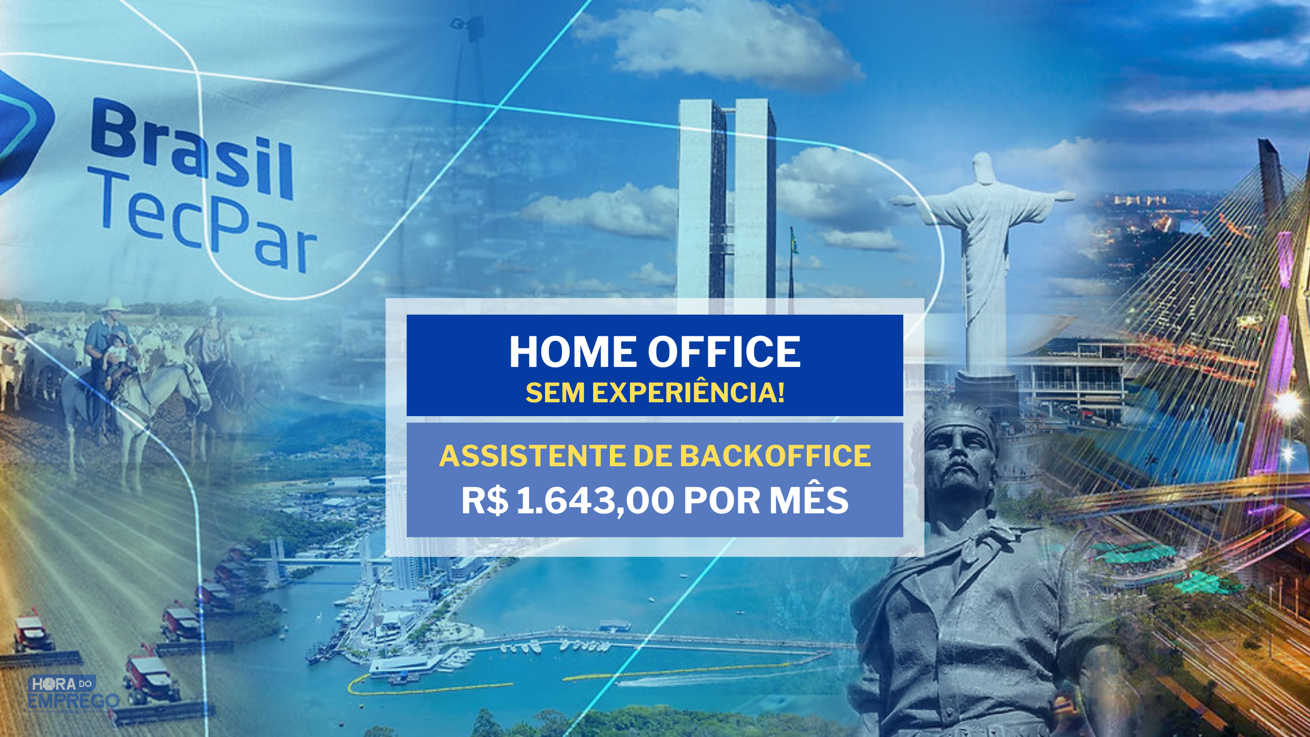 Sem experiência! Brasil TecPar abre vagas Home Office com Média Salarial de R$ 1.643,00 para Assistente De Backoffice