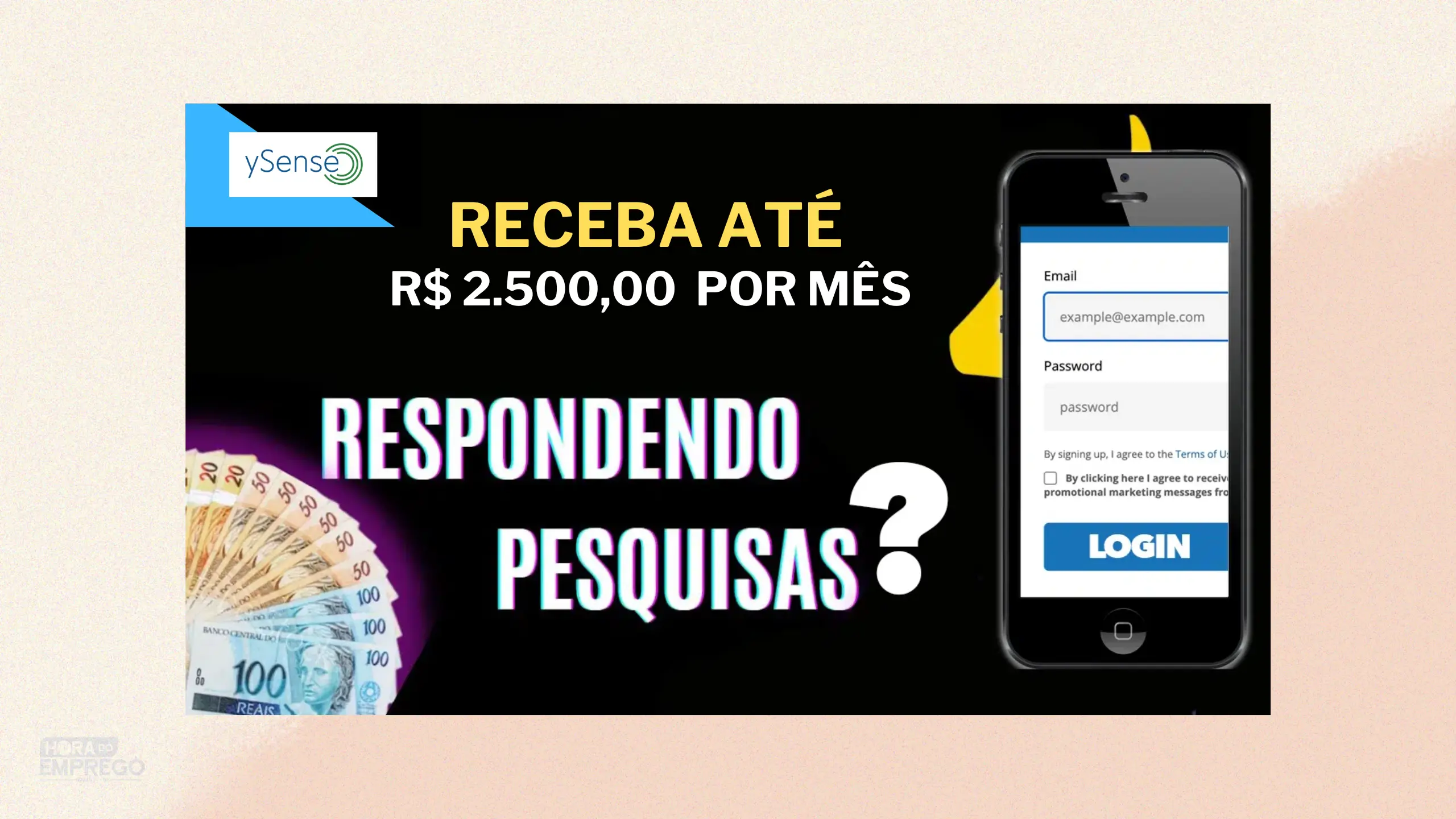 Ganhe até R$ 2500,00 por mês! ySense Brasil abre novas vagas para Pesquisadores Online com pagamentos em Dólares ou Euros; Veja como funciona