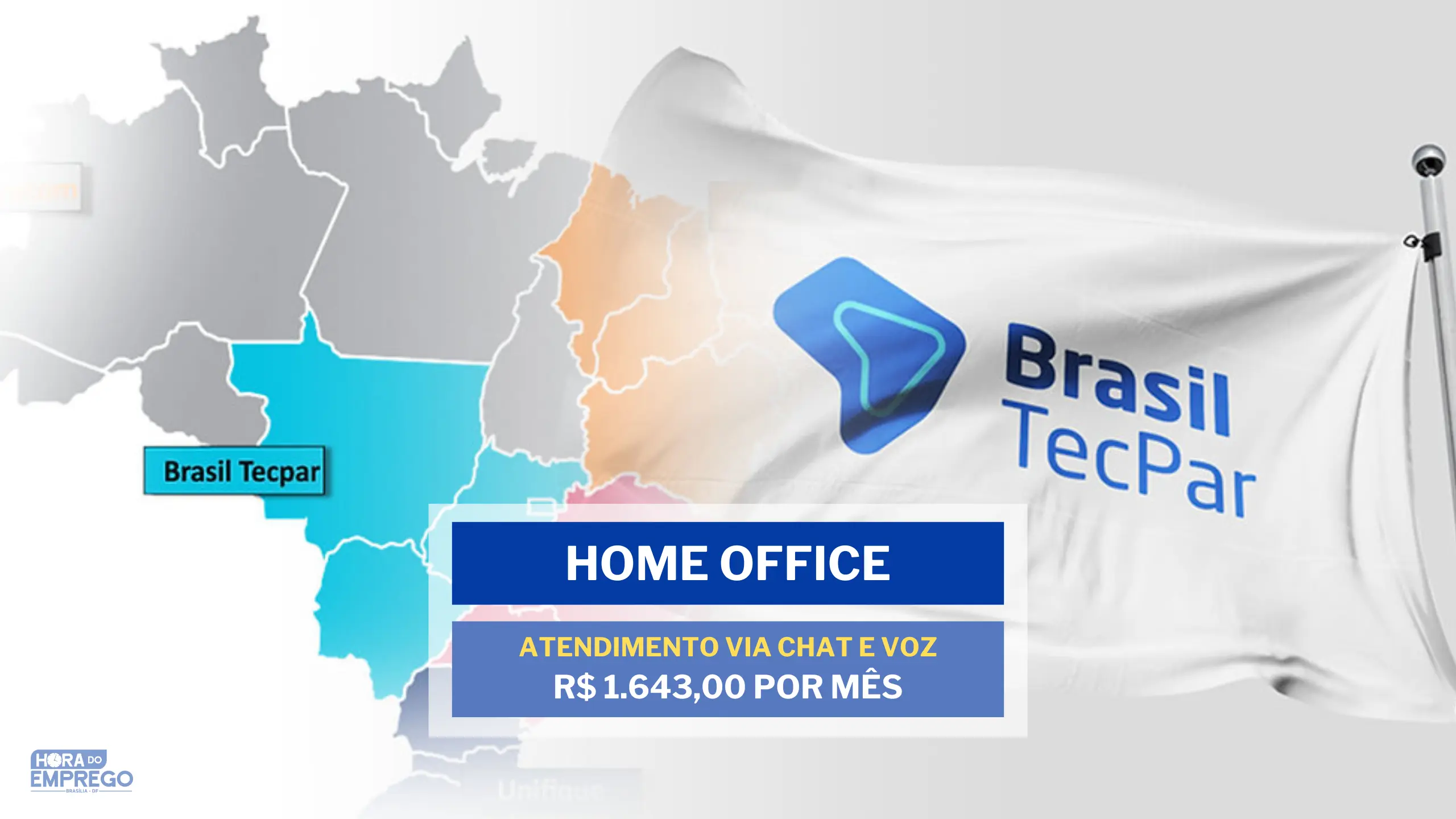 Não precisa ter experiência! Brasil TecPar abre vagas HOME OFFICE para Atendimento via chat e voz