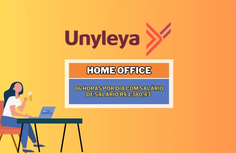 HOME OFFICE 06 Horas por dia na Unyleya com salário de Salário R$ 1.380,43 para Operador de Call Center