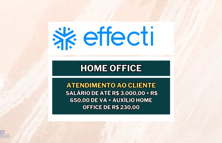 Vaga Home Office para Atendimento ao Cliente com salário de até R$ 3.000,00 + R$ 650,00 de VA + Auxílio Home Office de R$ 230,00