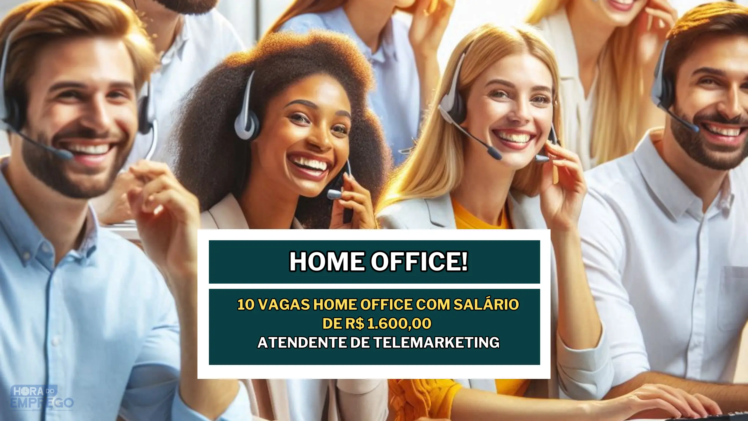 10 Vagas Home Office com Salário de R$ 1.600,00 para Atendente de Telemarketing! Empresa fornece equipamentos