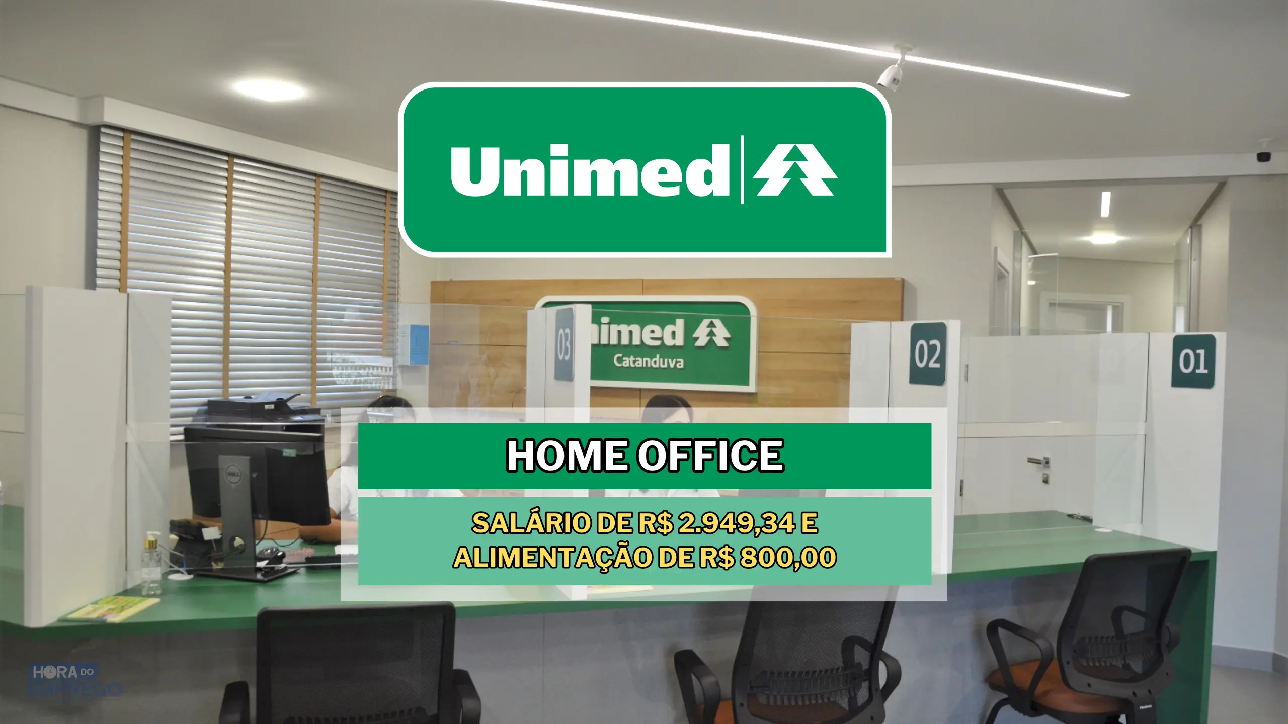 Sem experiência! Unimed abre vaga Home office para Assistente de Ouvidoria com salário de R$ 2.949,34 e Alimentação de R$ 800,00