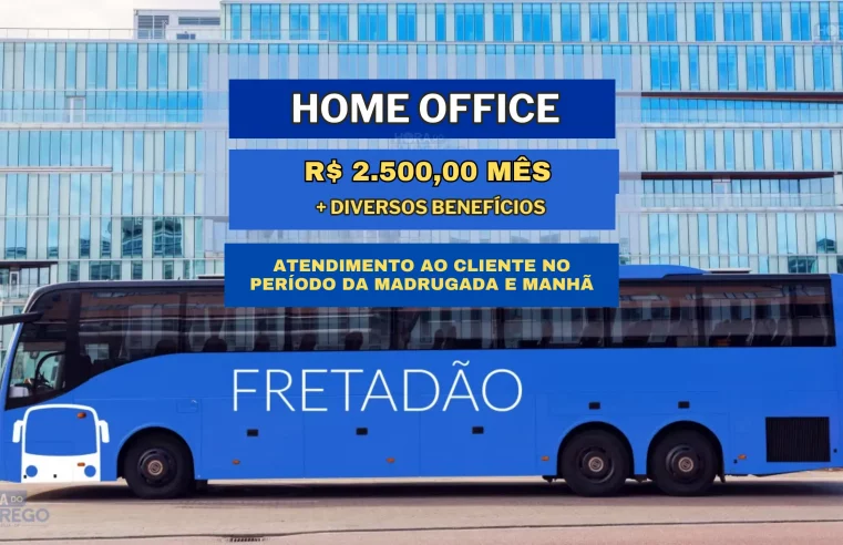 Vaga Home Office para Atendimento ao Cliente no Período da Madrugada e Manhã com Salário + Alimentação de R$ 892,50 mensais